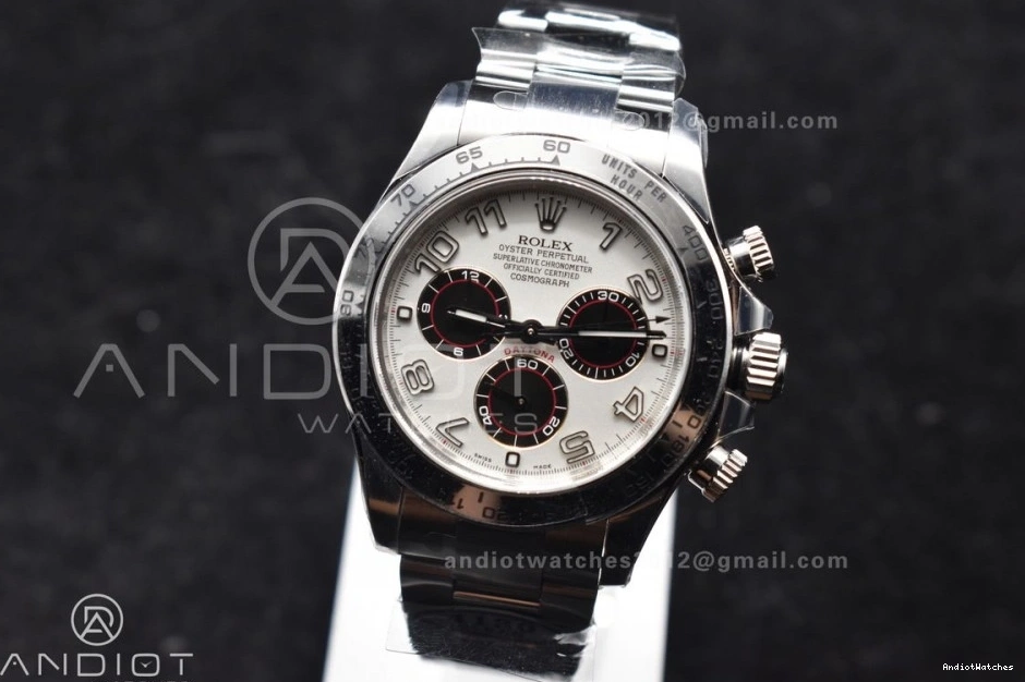 Supportive V SS Markers 1:1 Bracelet SA4130 Best 116509 on White 744 Dial Clean Edition Arabic Daytona 0401